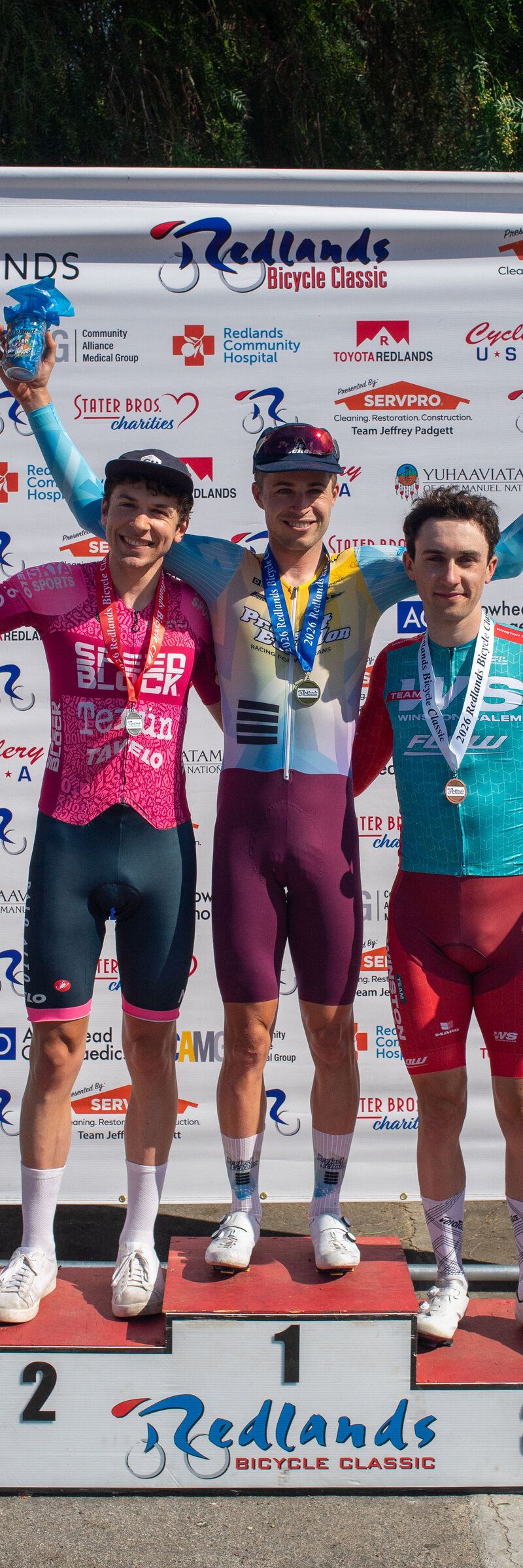 Nathan Martin on the Redlands Bicycle Classic podium