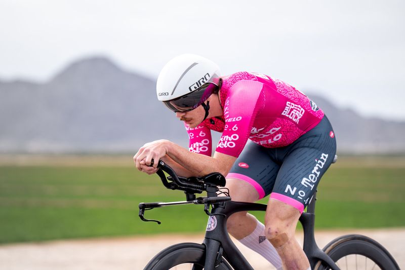 Alex Akins on the Valley of the Sun time trial course