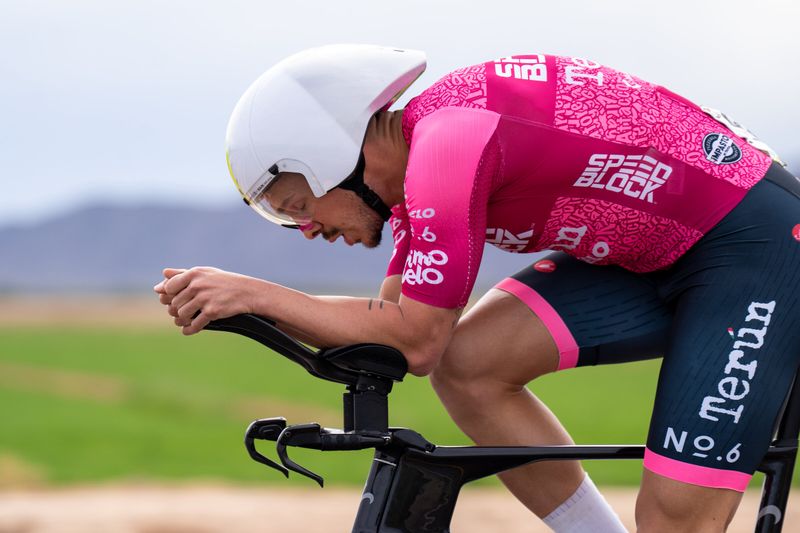 Andrea Cloarec on the Valley of the Sun time trial course